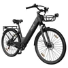 Kép 2/3 - PIXAR C1 PRO városi elektromos kerékpár, 250W motor, 36V 18Ah akku, 80–100 km hatótáv, 25 km/h, Shimano 7 fokozat, hidraulikus fék, kosárral – Fekete