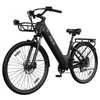 Kép 1/3 - PIXAR C1 PRO városi elektromos kerékpár, 250W motor, 36V 18Ah akku, 80–100 km hatótáv, 25 km/h, Shimano 7 fokozat, hidraulikus fék, kosárral – Fekete