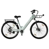 Kép 2/2 - PIXAR C1 PRO városi elektromos kerékpár, 250W motor, 36V 18Ah akku, 80–100 km hatótáv, 25 km/h, Shimano 7 fokozat, hidraulikus fék, kosárral – Zöld