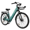 Kép 5/19 - PIXAR C1 PRO városi elektromos kerékpár, 250W motor, 36V 18Ah akku, 80–100 km hatótáv, 25 km/h, Shimano 7 fokozat, hidraulikus fék, kosárral – Kék