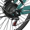 Kép 11/19 - PIXAR C1 PRO városi elektromos kerékpár, 250W motor, 36V 18Ah akku, 80–100 km hatótáv, 25 km/h, Shimano 7 fokozat, hidraulikus fék, kosárral – Kék