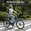 Kép 7/18 - Touroll B1 elektromos városi kerékpár, 250W motorral, 45Nm nyomatékkal, 26x1.95 gumi, 36V 15.6Ah akkumulátor, 90km hatótáv, 7 sebesség, IPX4 – Szürke