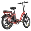 Kép 4/6 - Fafrees F20+ összecsukható elektromos kerékpár, 250W motor, 36V 20Ah akku, 20x3.0 gumi, 25km/h, 90km hatótáv, tárcsafék, első teleszkóp – Piros