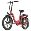 Kép 1/6 - Fafrees F20+ összecsukható elektromos kerékpár, 250W motor, 36V 20Ah akku, 20x3.0 gumi, 25km/h, 90km hatótáv, tárcsafék, első teleszkóp – Piros