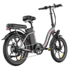 Kép 3/6 - Fafrees F20+ összecsukható elektromos kerékpár, 250W motor, 36V 20Ah akku, 20x3.0 gumi, 25km/h, 90km hatótáv, tárcsafék, első teleszkóp – Szürke