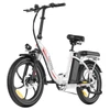 Kép 1/6 - Fafrees F20+ összecsukható elektromos kerékpár, 250W motor, 36V 20Ah akku, 20x3.0 gumi, 25km/h, 90km hatótáv, tárcsafék, első teleszkóp – Fehér