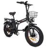 Kép 2/15 - DRVETION AT20 Pro e-bike, 750W BAFANG motor, 48V 15Ah Samsung akku, 130km hatótáv, 45km/h, 20×4.0 fat gumi, hidraulikus fék, összecsukható – Fekete
