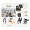 Kép 2/20 - Ausom K20 elektromos roller, 1100W csúcsteljesítmény, 70km hatótáv, 45km/h, 48V 13.5Ah akku, dupla tárcsafék, 10" tömlő nélküli gumi, NFC, összecsukható