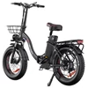 Kép 3/20 - DRVETION CT20 Pro összecsukható e-bike, 750W motor, 48V 20Ah Samsung akku, 25 km/h, 80 km hatótáv, 20×4.0 CST gumi, hidraulikus fék – Fekete