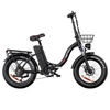 Kép 5/20 - DRVETION CT20 Pro összecsukható e-bike, 750W motor, 48V 15Ah Samsung akku, 25 km/h, 80 km hatótáv, 20×4.0 CST gumi, hidraulikus fék – Fekete