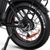 Kép 9/20 - DRVETION CT20 Pro összecsukható e-bike, 750W motor, 48V 15Ah Samsung akku, 25 km/h, 80 km hatótáv, 20×4.0 CST gumi, hidraulikus fék – Fekete