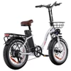 Kép 4/20 - DRVETION CT20 Pro összecsukható e-bike, 750W motor, 48V 20Ah Samsung akku, 25 km/h, 80 km hatótáv, 20×4.0 CST gumi, hidraulikus fék – Fehér