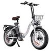 Kép 6/20 - DRVETION CT20 Pro összecsukható e-bike, 750W motor, 48V 15Ah Samsung akku, 25 km/h, 80 km hatótáv, 20×4.0 CST gumi, hidraulikus fék – Fehér