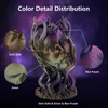 Kép 3/6 - ERYONE Burnt Titanium Rainbow PLA filament 1kg – Nebula (sötét arany, zöld, kék‑lila)