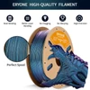 Kép 4/6 - ERYONE Burnt Titanium PLA filament 1kg – Cyber Black (fekete titánhatású PLA)