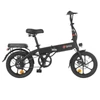 Kép 1/8 - DYU A1F Pro városi elektromos kerékpár, 16”, 250W motor, 25 km/h, 36V 7.5Ah akku, dupla tárcsafék, 120 kg teherbírás, összecsukható – Fekete
