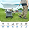 Kép 11/15 - OUKITEL P2001 Plus hordozható erőmű 2048Wh kapacitással + OUKITEL PV200 összecsukható napelem panel készlet