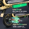 Kép 2/20 - TWOFISH M5 Elite‑E EEC minősített elektromos roller üléssel és kosárral, 500W motorral, 48V 13Ah akkumulátorral, 40km/h, 30km hatótáv – Bézs