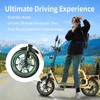 Kép 4/20 - TWOFISH M5 Elite‑E EEC minősített elektromos roller üléssel és kosárral, 500W motorral, 48V 13Ah akkumulátorral, 40km/h, 30km hatótáv – Bézs