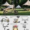 Kép 5/20 - TWOFISH M5 Elite‑E EEC minősített elektromos roller üléssel és kosárral, 500W motorral, 48V 13Ah akkumulátorral, 40km/h, 30km hatótáv – Bézs
