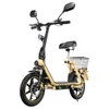 Kép 9/20 - TWOFISH M5 Elite‑E EEC minősített elektromos roller üléssel és kosárral, 500W motorral, 48V 13Ah akkumulátorral, 40km/h, 30km hatótáv – Bézs