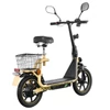 Kép 12/20 - TWOFISH M5 Elite‑E EEC minősített elektromos roller üléssel és kosárral, 500W motorral, 48V 13Ah akkumulátorral, 40km/h, 30km hatótáv – Bézs