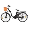 Kép 1/4 - DYU C6 elektromos kerékpár, 26”, 250W motor, 25 km/h, 36V 12.5Ah akku, 70 km hatótáv – Fekete