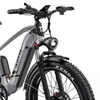 Kép 4/20 - DUOTTS F26 Lite elektromos kerékpár, 500W motor, 48V 18Ah akkumulátor, 26×4.0 gumi, 50km/h, 90km hatótáv, hidraulikus fék, APP vezérlés – Ezüst‑fehér