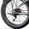 Kép 8/20 - DUOTTS F26 Lite elektromos kerékpár, 500W motor, 48V 18Ah akkumulátor, 26×4.0 gumi, 50km/h, 90km hatótáv, hidraulikus fék, APP vezérlés – Ezüst‑fehér