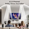 Kép 2/12 - Ultimea Skywave F40 Boom 5.1.2 hangprojektor Dolby Atmos hangrendszerrel, HDMI eARC, 8 hangszóró, Bluetooth 5.4, állítható basszus, vezetéknélküli mélynyomó