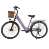Kép 2/7 - Cysum X‑City elektromos kerékpár, 250W motor, 48V 10.4Ah kivehető akkumulátor, 25 km/h, 100 km hatótáv, 26×1.95 gumik, tárcsafékek, 7 sebesség