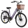 Kép 6/7 - Cysum X‑City elektromos kerékpár, 250W motor, 48V 10.4Ah kivehető akkumulátor, 25 km/h, 100 km hatótáv, 26×1.95 gumik, tárcsafékek, 7 sebesség