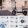 Kép 11/16 - GELEIPU C14 elektromos roller üléssel: 500W, 48V 17.5Ah, 14" kerék, 25km/h, 100km hatótáv, kettős lengéscsillapító, tárcsafék