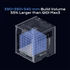 Kép 3/11 - QIDI Max4 Combo 3D nyomtató, 16 szín, automata filamentváltás, 65°C szárítás, CoreXY, 800mm/s, 370°C, 390×390×340 mm, AI kamera, auto szintezés
