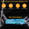 Kép 5/6 - CUNFON RZ800 elektromos roller, 1200W motor, 48V 18Ah akku, 50km/h, 80km hatótáv, ujjlenyomat, APP vezérlés, dupla felfüggesztés, tárcsafék