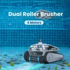 Kép 15/20 - AIRROBO CP402 vezeték nélküli robot medencetisztító, okos útvonaltervezés, 4 motor, dupla kefék, 10400mAh, 2 órás üzemidő, IP68