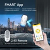 Kép 6/9 - FMART T10 PRO ablakporszívó robot, száraz‑nedves tisztítás, 3800Pa szívóerő, AI útvonal, 4 mód, APP/ távirányító, 120ml tartály, élérzékelés