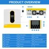 Kép 4/10 - DAXTROMN 4.2kW hibrid napelemes inverter, 24V tiszta szinusz, 500V PV, 120A MPPT, 6200W PV bemenet, 8400VA induló teljesítmény, dupla kimenet, RS485/RS232