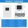 Kép 5/10 - DAXTROMN 6.2kW hibrid napelemes inverter, 48V tiszta szinusz, 8500W PV, 120A töltés, 500V PV, 12400VA induló teljesítmény, UPS, RS232/WiFi/BMS