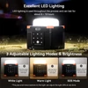 Kép 7/13 - FlashFish FL9-A multifunkciós power station – 56Wh/15600mAh akku, 45W USB‑C PD, BT 5.0 hangszórók, 700LM kempinglámpa, SOS fény