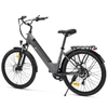 Kép 2/6 - Touroll J2 ST elektromos kerékpár, 250W motor, 36V 15.6Ah akku, 26” kerék, 25km/h, 100km hatótáv, tárcsafék, első teleszkóp – Szürke