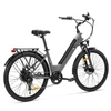 Kép 4/6 - Touroll J2 ST elektromos kerékpár, 250W motor, 36V 15.6Ah akku, 26” kerék, 25km/h, 100km hatótáv, tárcsafék, első teleszkóp – Szürke
