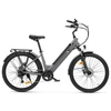 Kép 1/6 - Touroll J2 ST elektromos kerékpár, 250W motor, 36V 15.6Ah akku, 26” kerék, 25km/h, 100km hatótáv, tárcsafék, első teleszkóp – Szürke