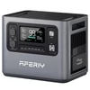 Kép 1/11 - AFERIY P280 hordozható erőmű, 2800W tiszta szinusz AC, 2048Wh LiFePO4, bővíthető kapacitás, gyors töltés, 1200W napelem, UPS, okos app