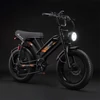 Kép 6/7 - PURE UNICORN U5 elektromos kerékpár, 1000W motor, 48V 19.2Ah akkumulátor, 20×4” fat gumi, 45 km/h, 80 km hatótáv, hidraulikus fék, rugózás, Shimano 7 seb.