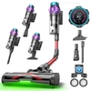 Kép 1/10 - Ultenic U18 PowerPro vezeték nélküli porszívó, 55kPa szívóerő, 600W motor, 80 perc üzemidő, LED kijelző, 6 rétegű szűrés, fali töltődokkoló