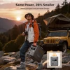 Kép 5/13 - AFERIY Nomad1800 Pro hordozható erőmű, 1800W tiszta szinusz, 1024Wh LiFePO4, bővíthető 5120Wh‑ra, 1000W AC gyorstöltés, 500W napelem