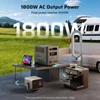 Kép 10/13 - AFERIY Nomad1800 Pro hordozható erőmű, 1800W tiszta szinusz, 1024Wh LiFePO4, bővíthető 5120Wh‑ra, 1000W AC gyorstöltés, 500W napelem