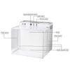 Kép 8/17 - LTQ Vapor CW‑12 lamináris áramlású fülke, 43×33 cm FFU steril boksz H12 HEPA szűrővel laborhoz és gombatermesztéshez