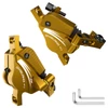 Kép 1/9 - DYISLAND XT‑7 hidraulikus tárcsafék nyereg, bowdenes első‑hátsó fék MTB/országúti/elektromos kerékpárhoz - Sárga
